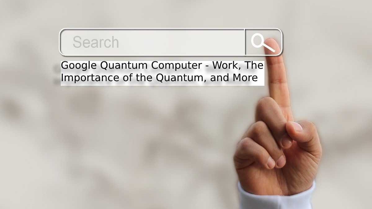 Quantum Computer – Work, The Importance of the Quantum