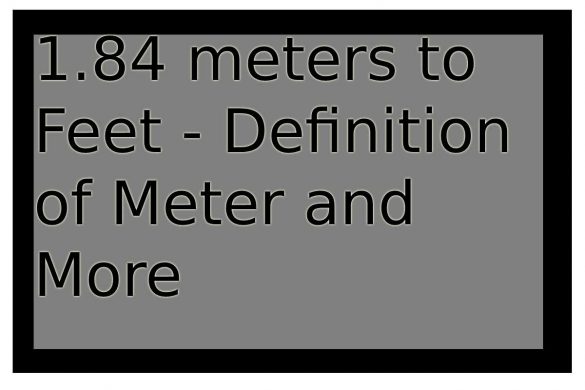 1.84 meters to feet