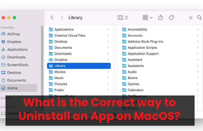 What is the correct way to uninstall an app on macOS?