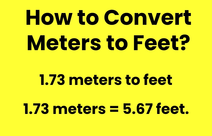 1.73 meters = 5.67 feet.