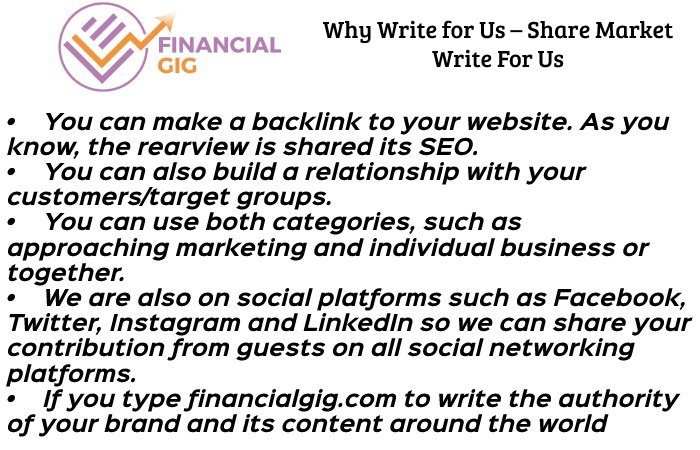 Why Write for Us – Share Market Write For Us
