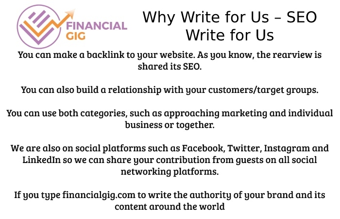 Why Write for Us – SEO Write for Us