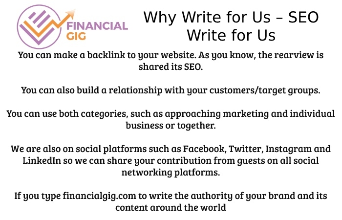 Why Write for Us – SEO Write for Us