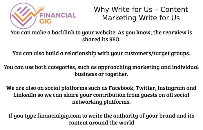 Why Write for Us – Content Marketing Write for Us
