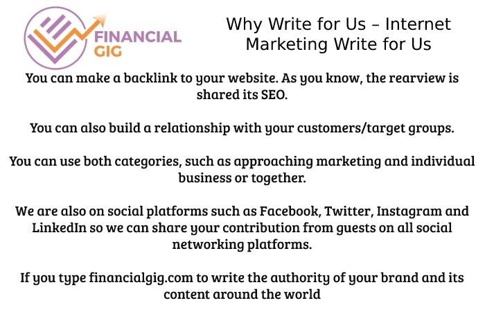 Why Write for Us – Internet Marketing Write for Us