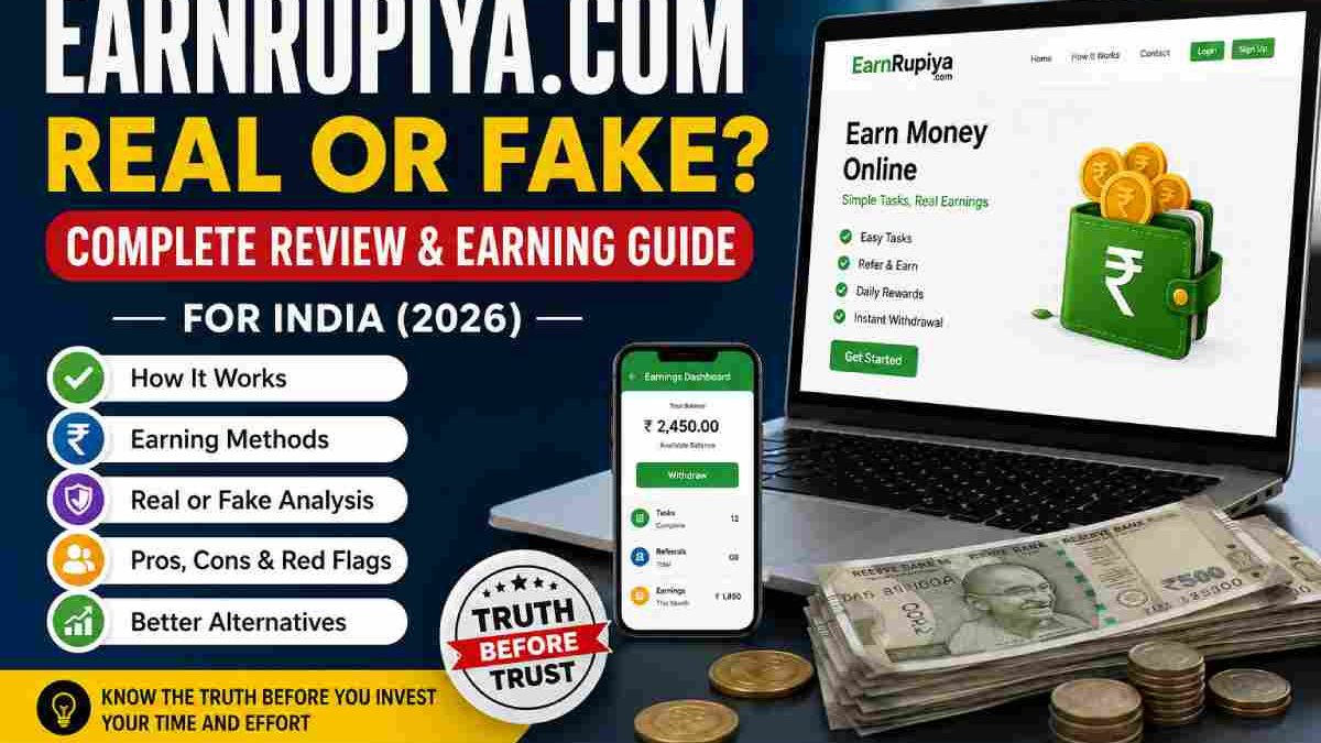 EarnRupiya .com: Legitimacy & Earning Reality in India