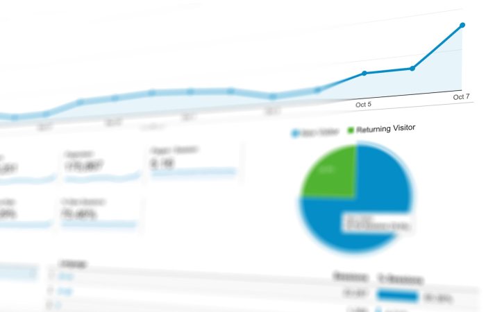 Abstract visualization of data analytics with graphs and charts showing dynamic growth.