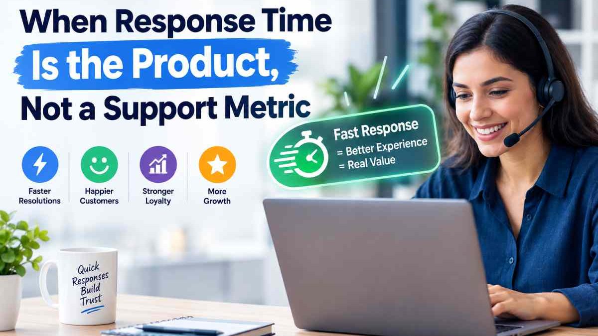When Response Time Is the Product, Not a Support Metric